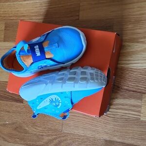 Nike Flex Runner 2 Toddler Shoes - Blue and White